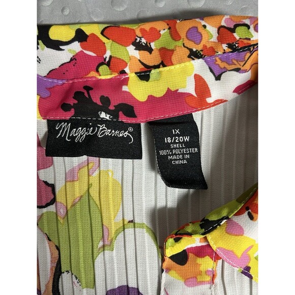 Maggie Barnes Womens  Whimsical Tunic Size 1X Electric Colors Y2K Fairy Boho - Picture 9 of 9